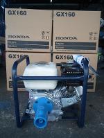 เครื่องยนต์จี้ปูนและสูบน้ำ ยี่ห้อ HONDA GX 160 พร้อมโครง เขี้ยว ท่อหน้าแปลน	 